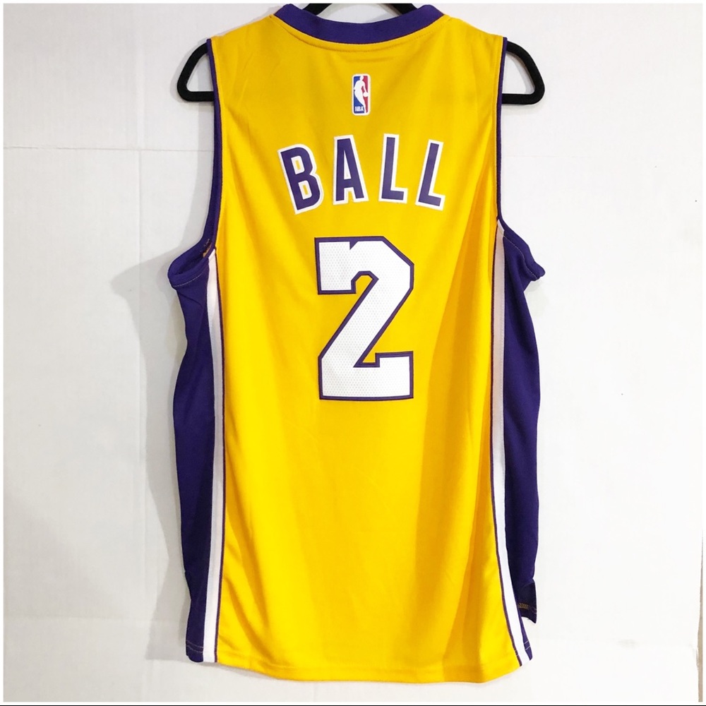 Lonzo Ball Lakers Jersey #2 Length +2”Adidas M